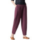 Pure cotton wide-leg pants for women in summer 2025 loose large size white harem pants slim and casual black nine-point bloomers
