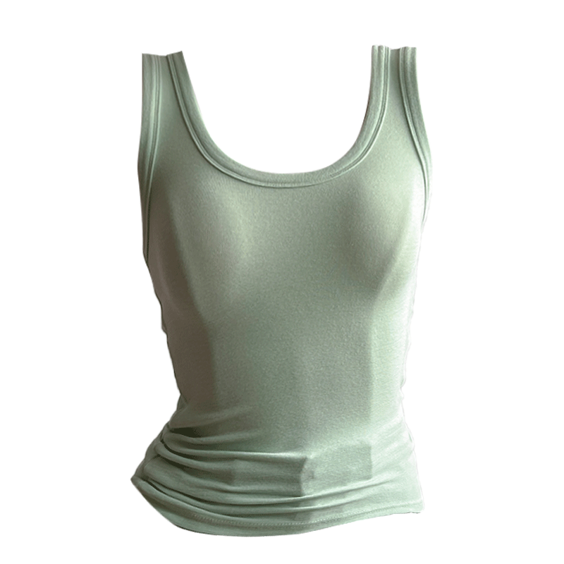 Maillard brown coffee pure cotton camisole women's inner wear 2025 new autumn outer wear high-end racer bottoming top