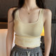 Warm suspender vest for women with 2025 autumn and winter new velvet thickened breast pad integrated base underwear