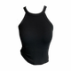 Black halter neck with chest pad suspender women's inner wear 2025 spring and summer new slim vest beautiful base top