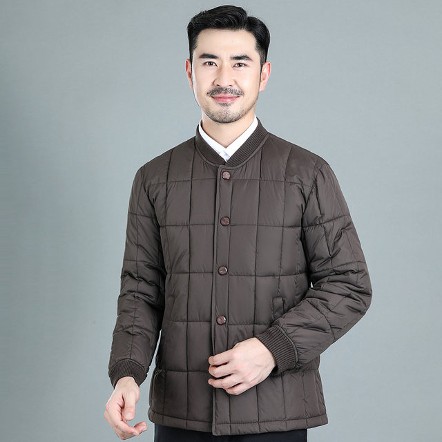 Dad wears small cotton-padded clothes under the body, elderly cotton-padded jackets, middle-aged and elderly down-padded jackets, men's inner liner to keep warm and cold-proof, winter clothes