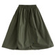 Spring and autumn new high -waisted half -body skirt fashion button skirt versatile irregular medium long A -line skirt foreign trade export
