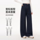 MASANON maternity pants autumn and winter outer wear for small people plus velvet thickened wide-leg pants pregnancy imitation jeans winter wear