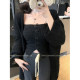 Korean style lazy style sweater jacket for women autumn tube top vest two-piece set super nice loose knitted cardigan top