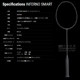 Genuine GOSEN high god inferno 2nd generation Phantom Hell Intelligent Raid Mahua Badminton Racket
