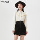 FIVE PLUS fancy tweed skirt women's high waist A-line skirt short skirt zipper temperament women's winter clothes