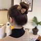 Knitted bow balls, grab clip clip clip, head decoration, autumn and winter 2025 new hair fixed claw hair card