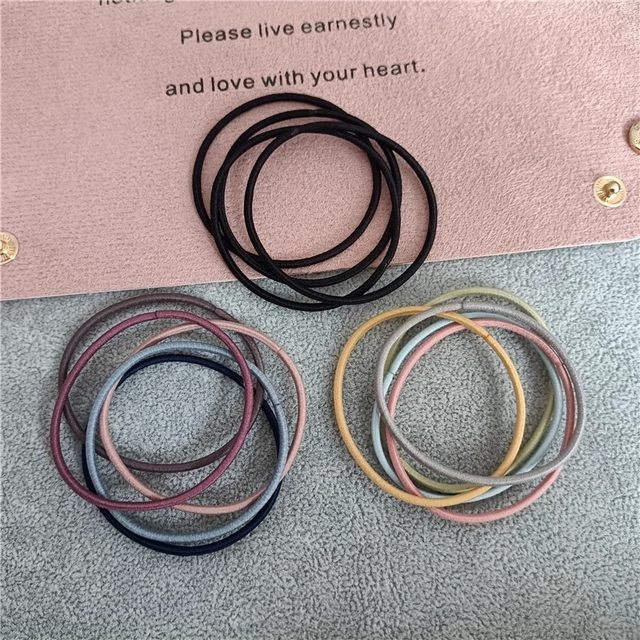 
Simple headband for women Korean style thin hair tied with hair without strangling without strangling rubber band temperament girl headband hair rope