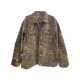 American retro leopard print denim jacket for women trendy spring and autumn hot girls individually loose mid-length work jacket top
