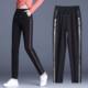 velvet thickened sweatpants for women spring and autumn and winter pants new autumn black large size middle-aged mother women's trousers