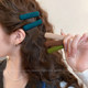 Simple plush bb clip hair clip women's side clip 2025 new one-word clip broken hair clip forehead bangs clip headwear