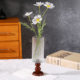 
Qinyuan Spring Antique Retro Wooden Tall Glass Vase Flower Arrangement Living Room Desktop Decoration Ornaments Home Relief