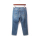 Outer single 200jin [Jin is equal to 0.5 kg] Large size boyfriend style straight jeans jeans female spring and autumn small people 89 pants are thin cigarette pants