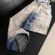 Letter Print Design Sense Wide Leg Jeans Women's Spring New Gradient Color High Waist Loose Floating Pants 981307
