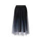 Koradior Kolatier Spring Mesh Elegant Skirt A-line Skirt Spliced ​​Mid-length Skirt