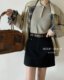 Redlip redlip spring and autumn high-slim high waist commuting versatile A-line skirt denim skirt 68010
