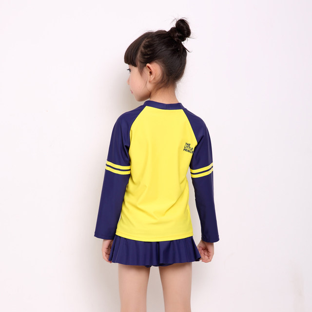 Children's swimsuits, boys, baby split long sleeves, girls split skirt, sun protection swimsuit, jellyfish suit