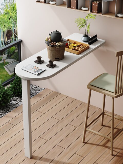 Go down the bar house wall -mounted folding dining table small telescopic hidden home multi -function wall tables and chairs dining tables
