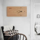 Rectangular wall clock with electric meter box decorative painting horizontal version extended clock long hanging painting super long diy