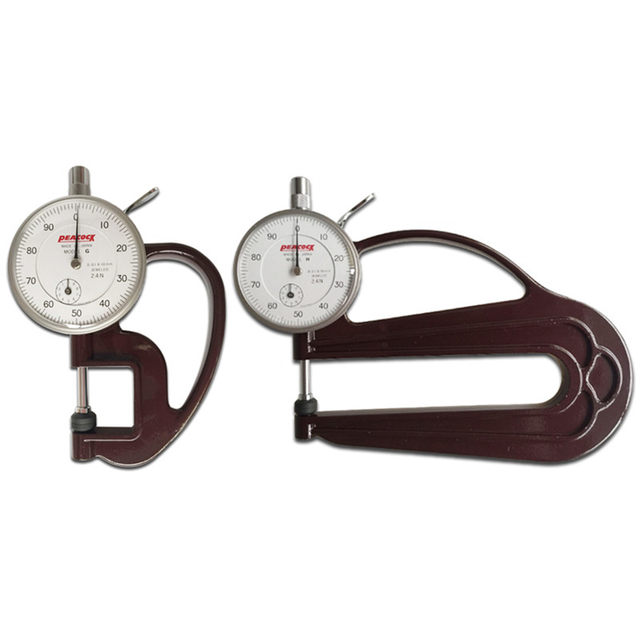 Japanese Peacock brand thickness gauge 0-10mm thickness gauge measuring instrument H-type thickness gauge leather thickness gauge