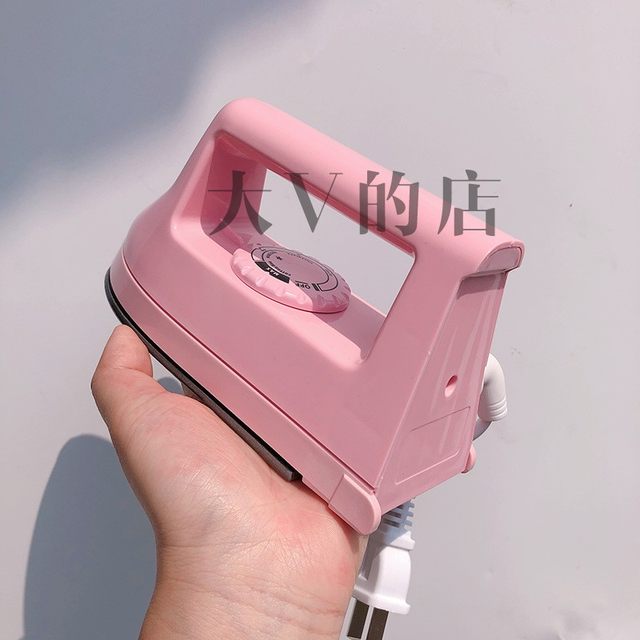 Big V spelled bean small white temperature adjustable three-speed iron DIY spelled bean iron MINI small white electric iron
