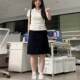 2024 new spring and autumn large size A-line skirt mid-skirt high-waisted professional one-step skirt slim and versatile over-knee skirt