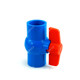 PVC ball valve 20 25 32 40 50 63 75 blue socket threaded inner wire water pipe switch plastic valve