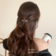 Exquisite rhinestone bangs hair clip for women's forehead clip side clip 2025 new high-end temperament hair clip hair clip
