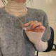 Korean silver love pulling tassel sweater chain simple exquisite necklace women's niche design sense necklace collarbone chain