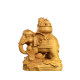 Bulze woodcarvan elephant Chinese wood carving home jewelry living room porch office decoration gift delivery decoration
