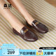 
Senda Loafers Women's 2025 New Retro Wrinkled Super Soft Sheepskin Flat Loafer Single Shoes ZTF14AA5