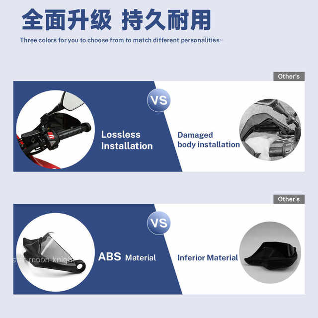 Suitable for Xinlong Wuji SR250GT pro/play heightened windshield hand guard motorcycle brake hand guard modification