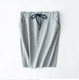 
New autumn and winter mid-skirt A-shaped drawstring knitted hip-pack short skirt pure cotton versatile half-body one-step skirt women's large size