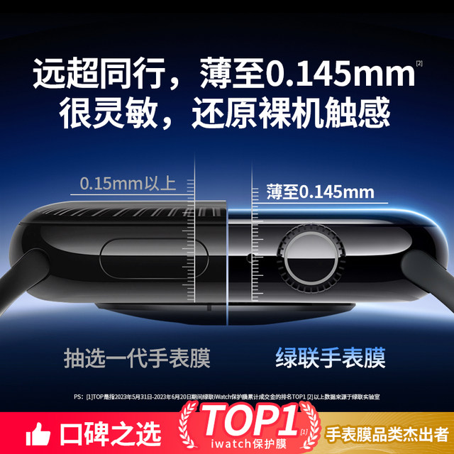 Green Link is suitable for iwatch protective film S11/SE3 Apple Watch Film applewatchS10 soft film serieS9 hydrocoagulation S7 film S8/6/5/4 tempered film Ultra3/2 screen film