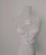 Breasts and rabbit pure cross lace pink vest fish bones look slim and high waist suspender with chest pads inside autumn
