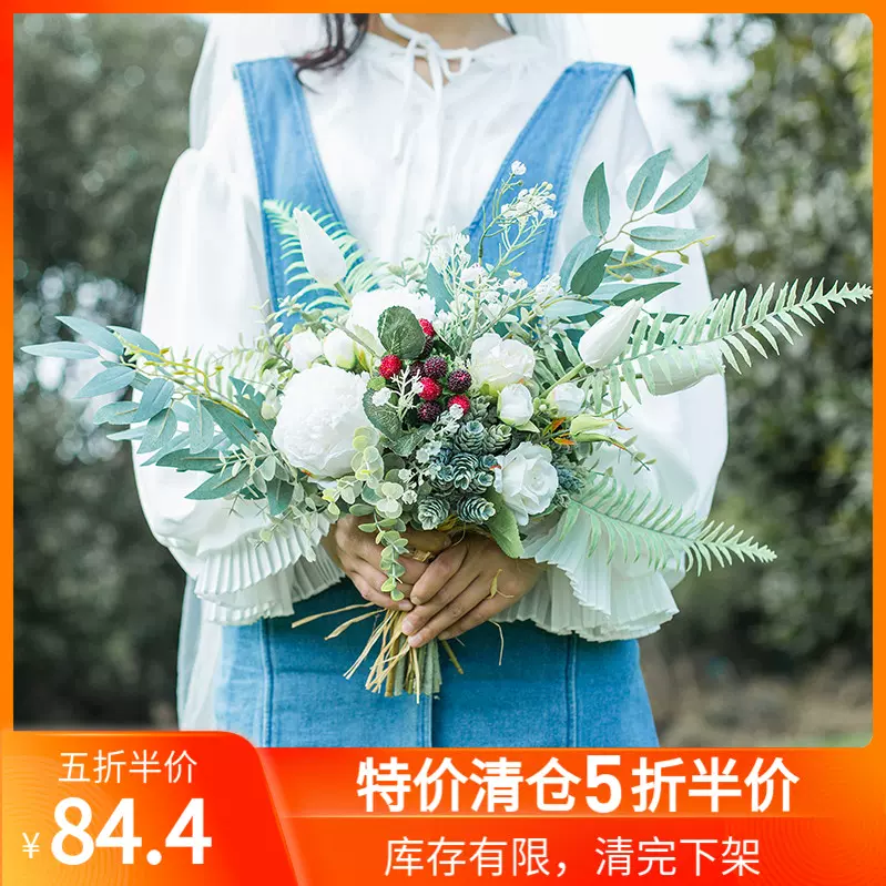 新娘手捧花束韩式 新人首单立减十元 21年11月 淘宝海外