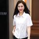 Black short-sleeved fashionable western-style shirt for women 2025 loose slimming summer new age-reducing white shirt short small