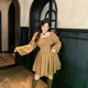 Higong -child big size women's fat MM ballet design sense is pure desire to lace lace -up dress covering the belly and thin skirt
