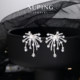 
Xuping's high-intelligence fireworks bloom, light luxury fashion design, simple ins style micro-encrusted earrings