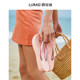 Luradi thick-soled flip-flops women's wedge summer non-slip mid-heel outer wear flip-flops seaside simple beach shoes