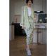 No print romantic digital print mid-length fashionable slit irregular skirt skirt 23259