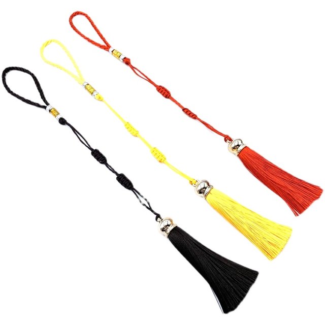 diy gourd lanyard tassel rope text play hand twisting pendant accessories special car hanging ornaments red rope safety in the car