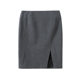 Wesee ​​elastic hip-pack skirt for women's spring and autumn medium skirt professional ol commuting one step skirt front slit short skirt skirt skirt skirt