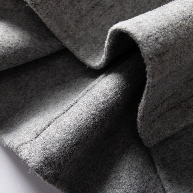 Japanese ruffled wool wool skirt with double sided commuter versatile slit skirt with hip skirt autumn women