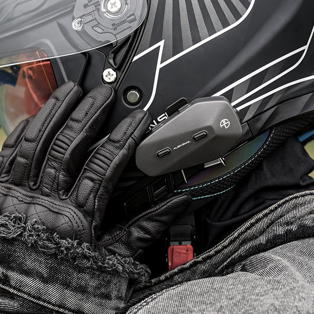 Alien Snail ET-003 Motorcycle Helmet Bluetooth Headset Takeaway Rider Headset Waterproof Noise Reduction Cycling Intercom