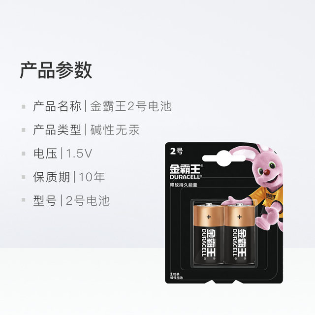 DURACELL Duracell alkaline dry battery C type medium size 2 2-cell remote control toy flashlight