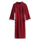 Jubilee plus velvet version original design new Chinese style red winter cheongsam dress plus size fat mm