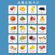 Young children's fruit cognitive word card English English words to recognize words and see pictures audio Early education educational plastic