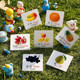 Young children's fruit cognitive word card English English words to recognize words and see pictures audio Early education educational plastic