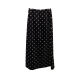 Retro velvet thickened polka dot velvet skirt for women in autumn and winter pear-shaped body with rear slit A-line mid-length umbrella skirt